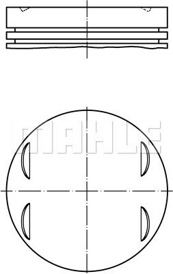 MAHLE 083 13 01 Kolben für BMW 3 Limousine (E46) 5 Limousine (E60) 5 Limousine (E39) 3 Touring (E46) X3 (E83) 3 Coupe (E46)