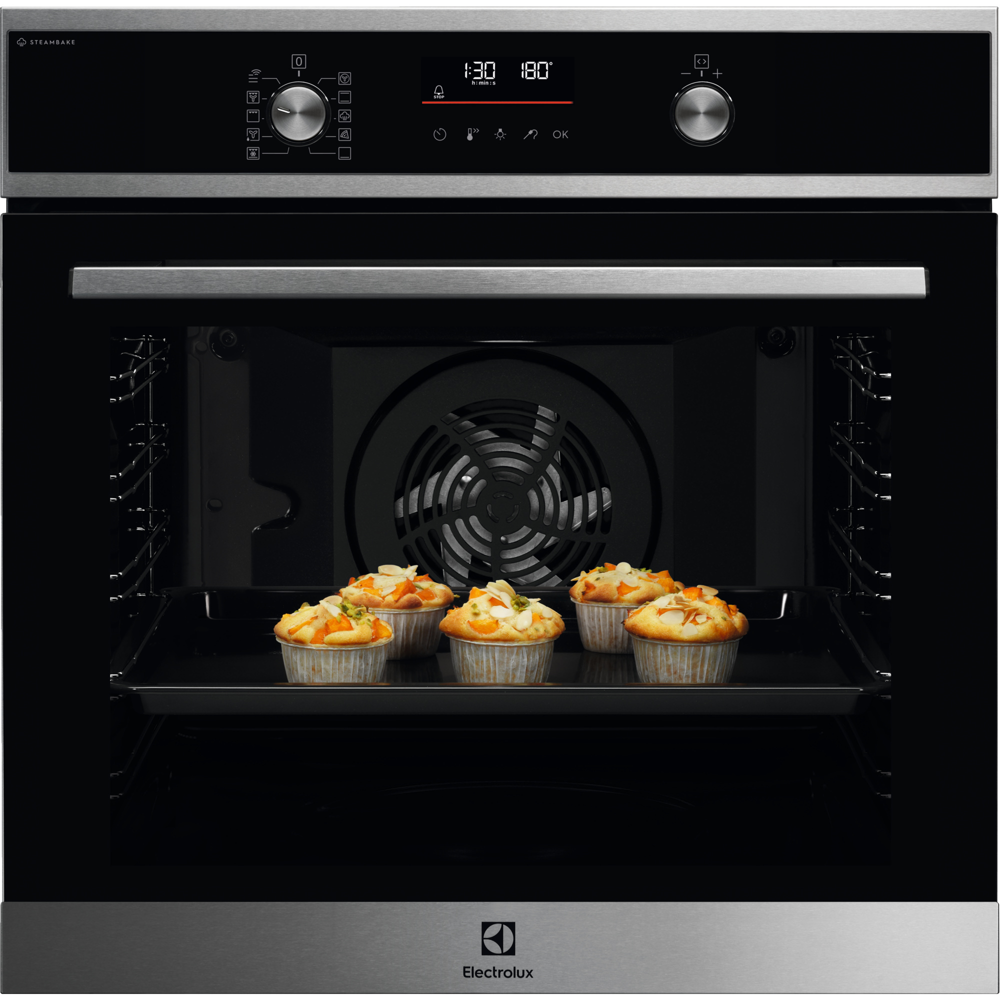 Electrolux Vstavaná rúra séria 600 s parnou funkciou SteamBake Y6POD57X antikorová