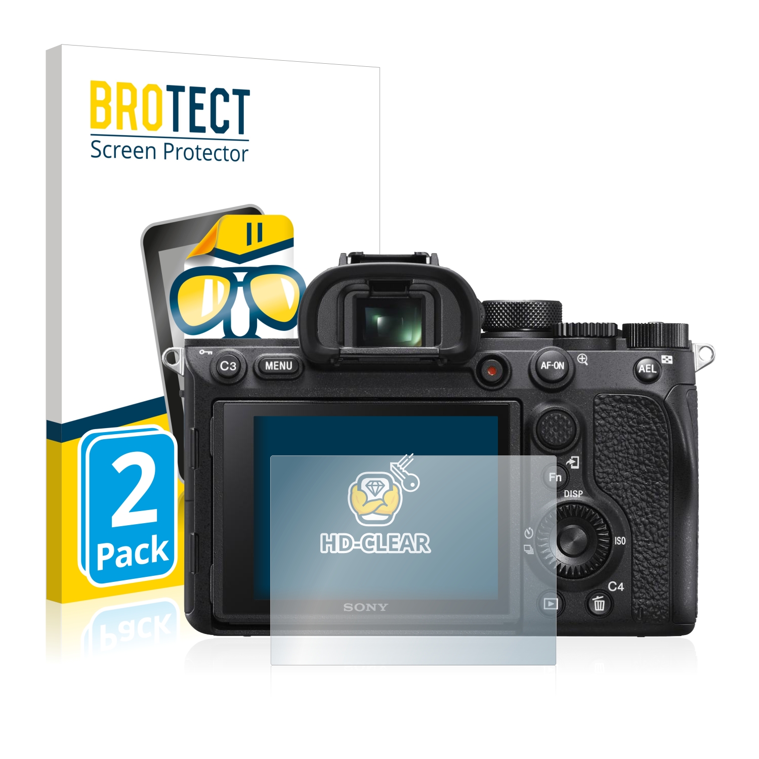 BROTECT AirGlass Schutzglas Für Sony Alpha 77V | 9H Kratzfest, Anti-Fingerprint | Made In Germany