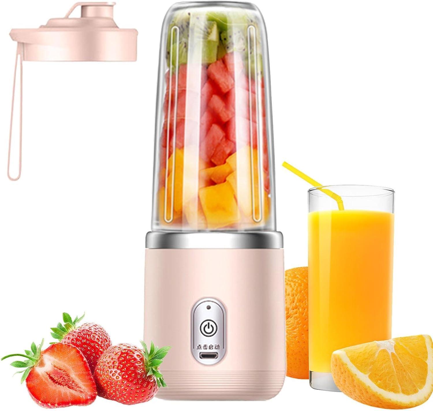 Einemgeld Wiederaufladbarer persönlicher Mixer, Frucht-Smoothie- und Saftzubereiter für Reisen, Büro, Zuhause, Strand und Sport. K-PCKF-20260408-52