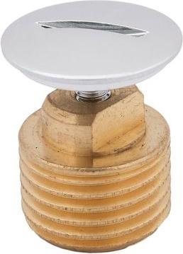 Js Verschlussstopfen M. Verchrom. Schlitzschraube,Dn20,3/4",Ms