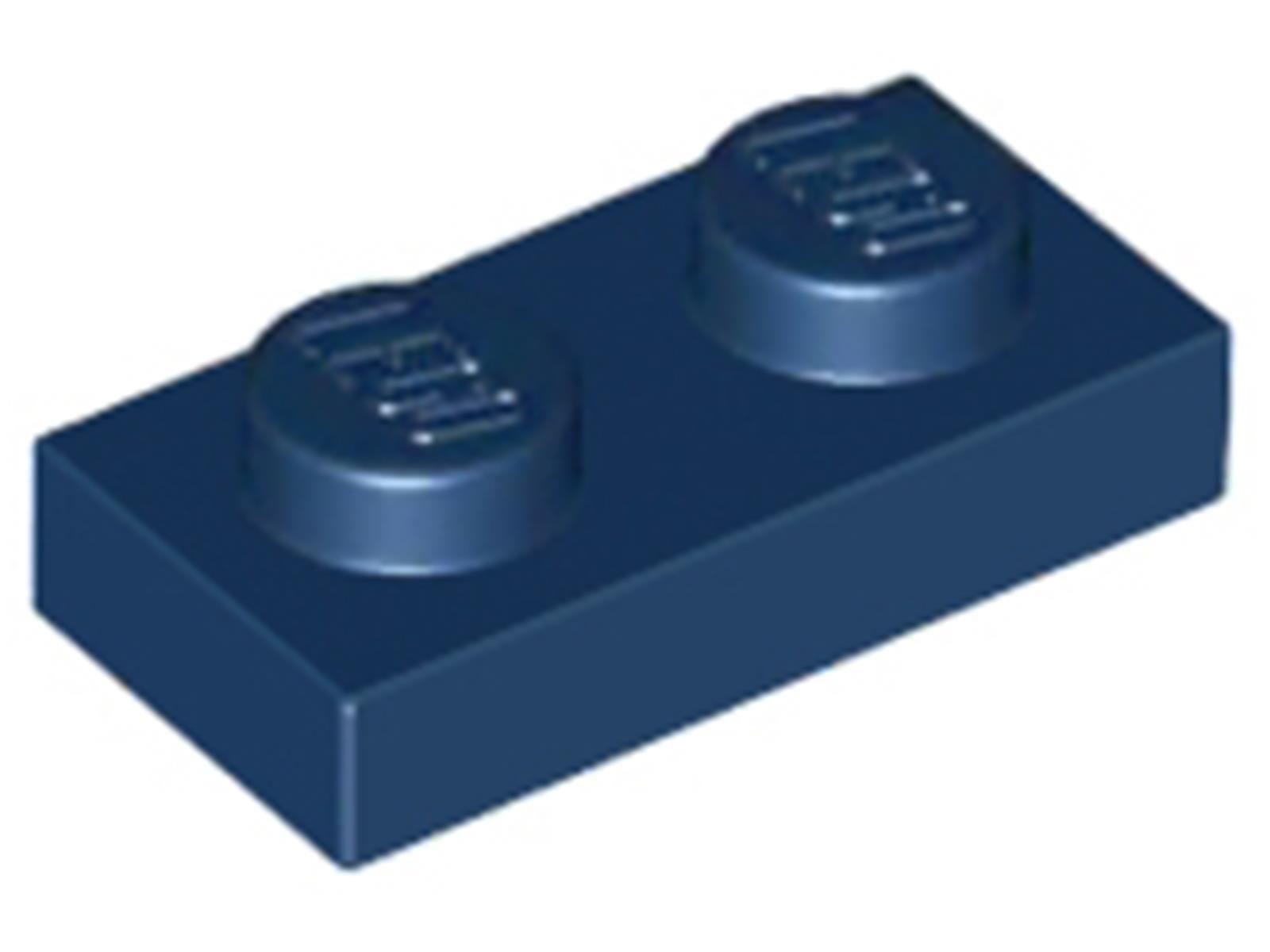 Lego® 1x 1x2 dosky 3023 - Doska Dunkelblau - tmavomodrá