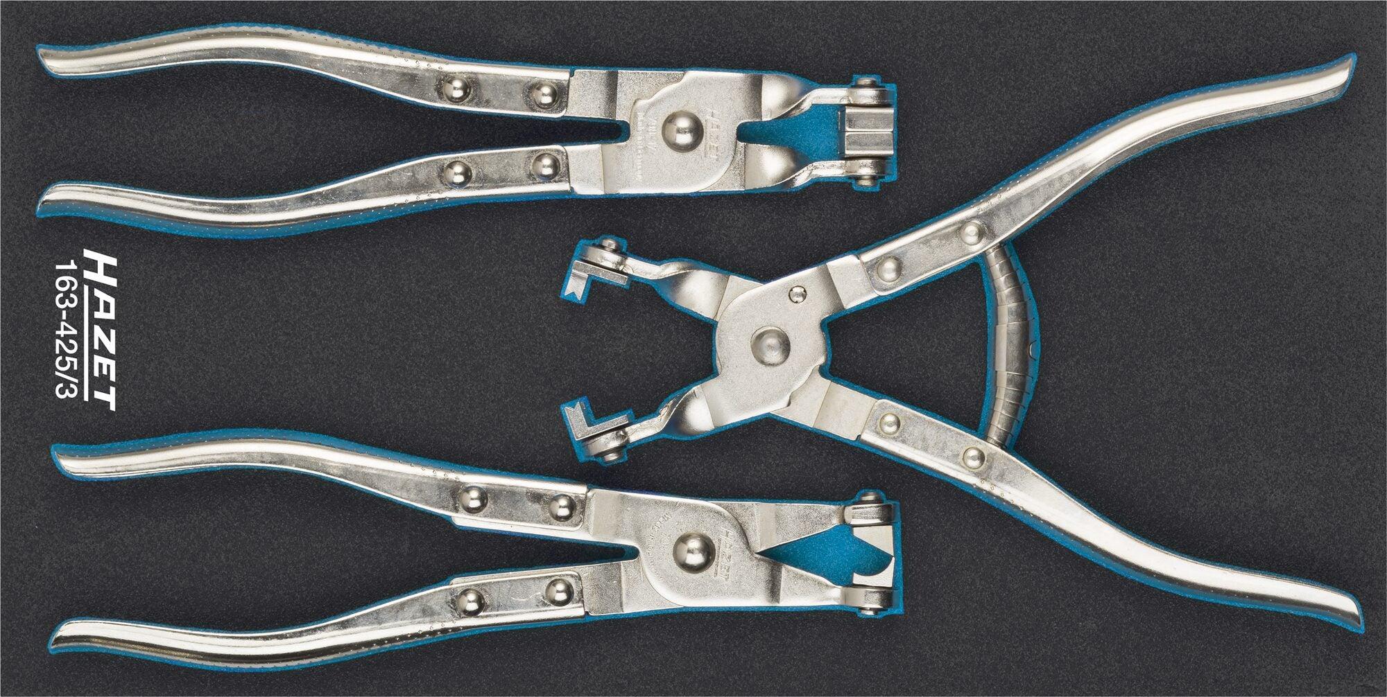 HAZET Zangensatz Schlauchschelle 163-425/3 342mm 172mm 612g