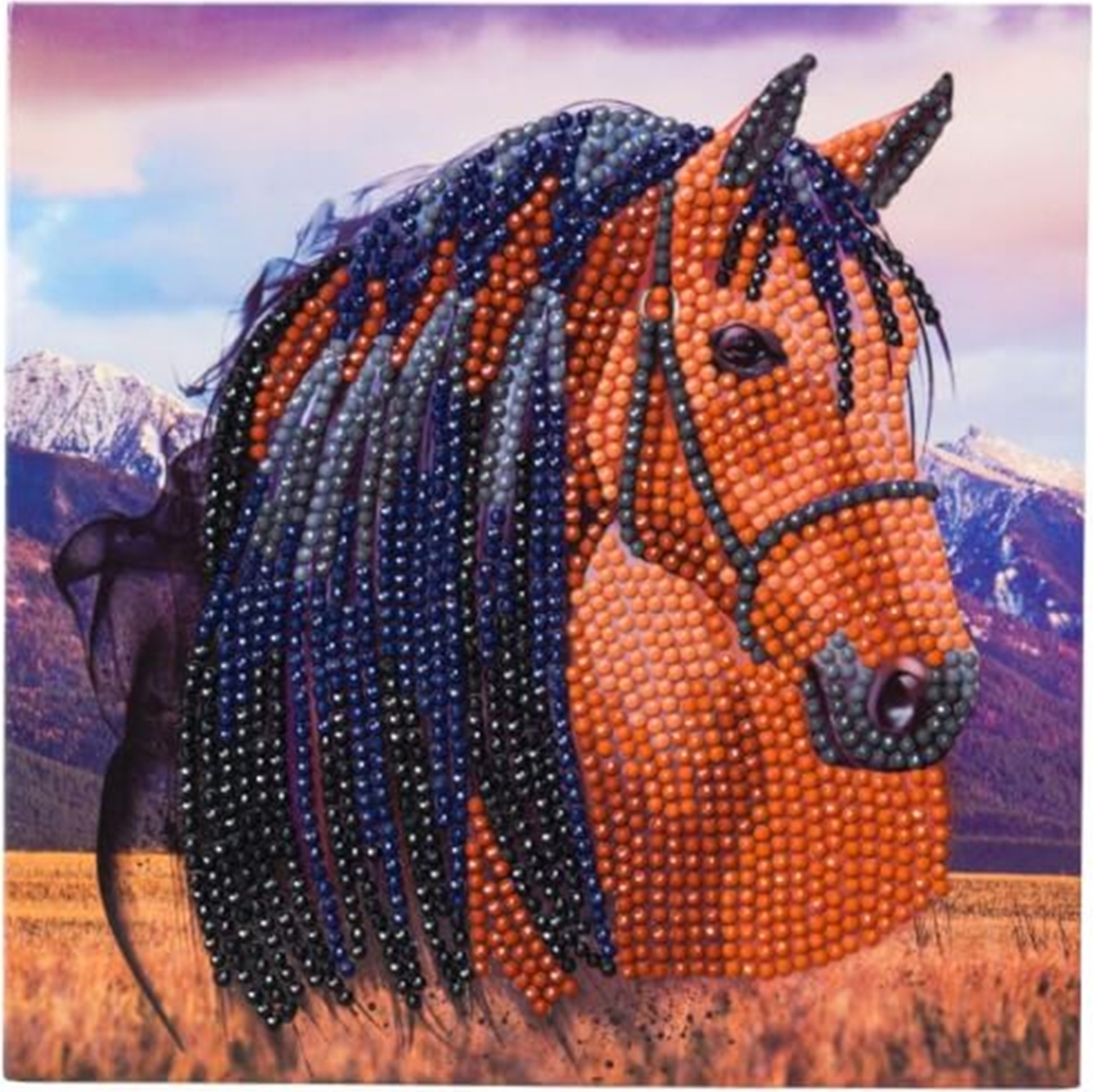 Vedes Crystal Art Grußkarte Pferd 18 x 18 cm CCK-A70