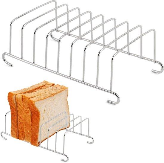 OEM RVS Airfryer-pannenkoekhouders, rechthoekig, zilver, 15,5 x 9 cm 2026
