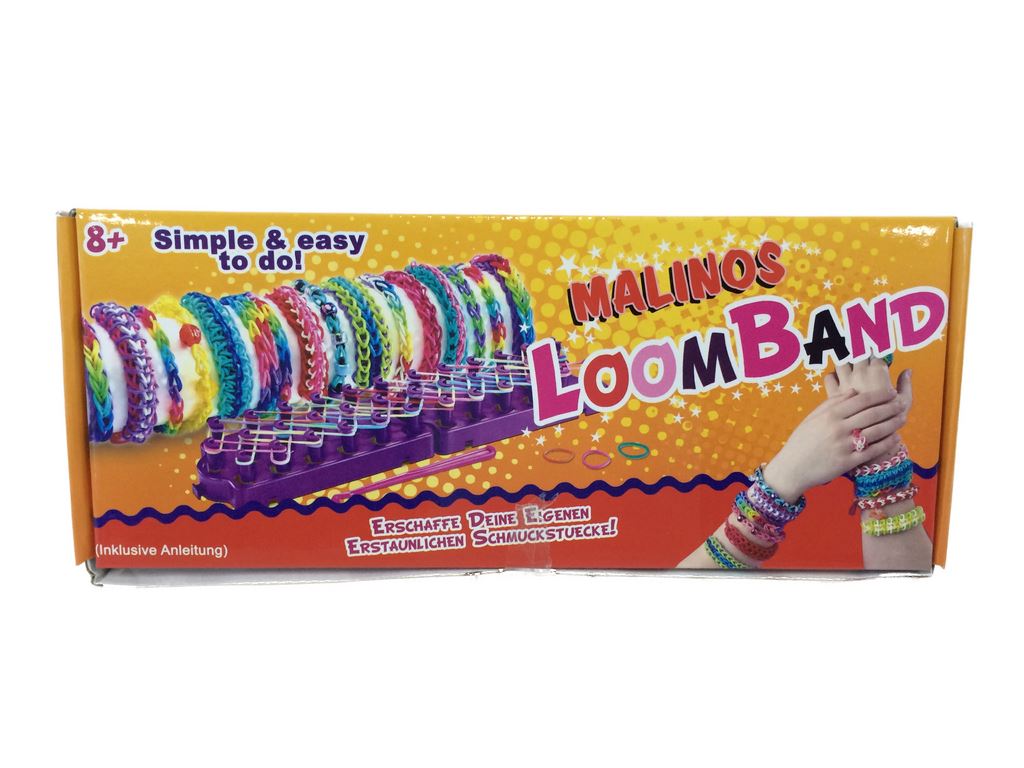 Amewi Malinos Loom Bands Starterset Loom/750 Bands/24 Clips/Nadel 302006