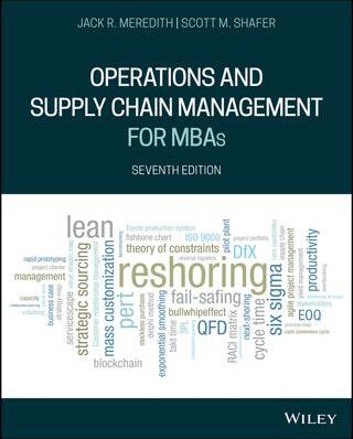Sonstige Verlage Meredith, J: Operations and Supply Chain Management for MBAs