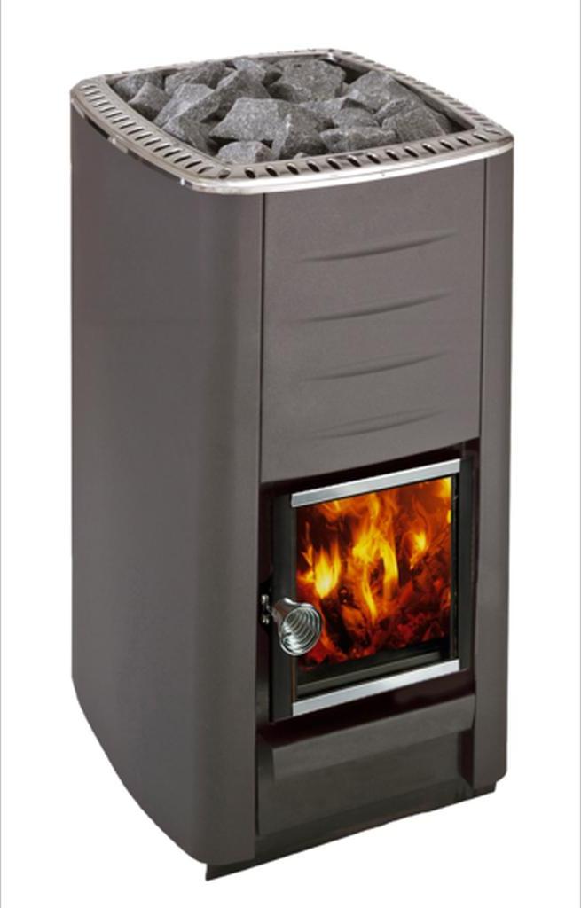 Harvia Saunaofen S2 16,5 kW mit Glastüren, 30 kg Steinmenge, 390 mm breit, für 6 bis 13 Kubikmeter Saunaräume WKM3SL