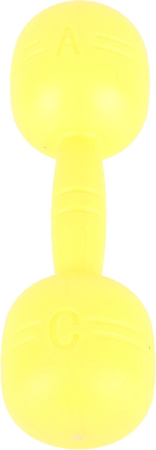 Gistuch Kinder Plastik Hand Hanteln sichere interessante Bewegung Langhantel Kinder Fitness Sportspielzeug für Kindergarten Gelb