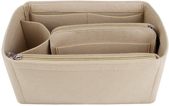 OEM Beige-Tas-Organizer mit Riemenverschluss, mehrere Taschen, Tote Organizer (mittel) 2026