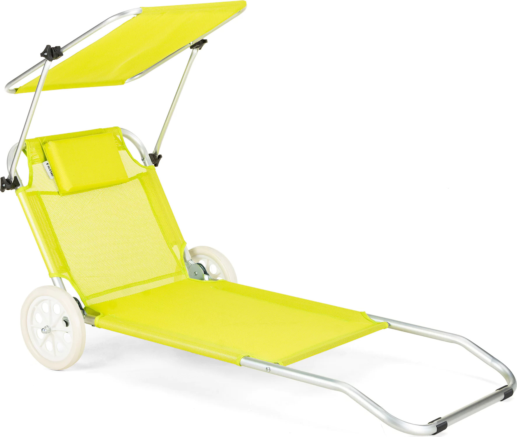 Outtec® Skladacie záhradné lehátko - do 130 kg - lehátko Skladacie záhradné lehátko s nastaviteľnou opierkou hlavy Kempingové lehátko Plážové lehátko