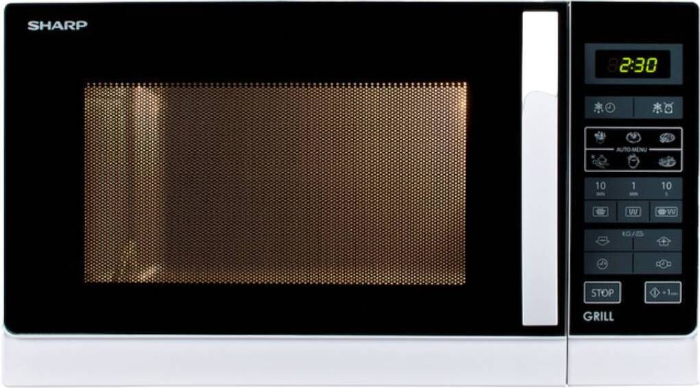 Sharp - Vestel Sharp R-742INW Kombi Mikrowelle silbermetallic R742INW