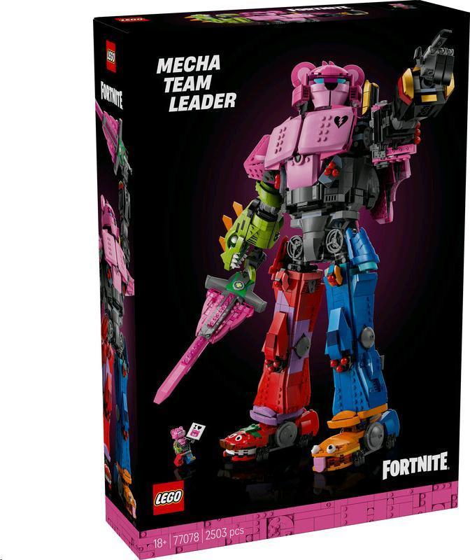 LEGO Fortnite Mecha Leader - hracia súprava s mečom a minifigúrkou mecha - kreatívna hračka na stavanie - herná dekorácia a darček pre dospelých fanúšikov videohier a Fortnite - 77078