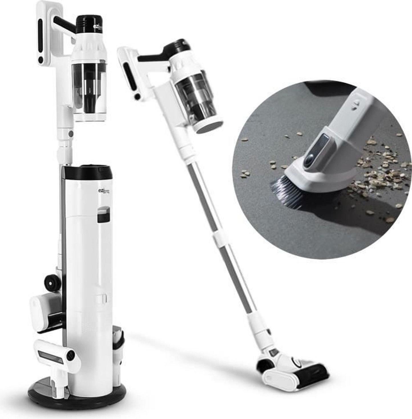 EZIclean Cyclomax R22 station, Tyčový vysávač 2 v 1, Bezvreckové, Biela, 2,5 L, Suchý, HEPA
