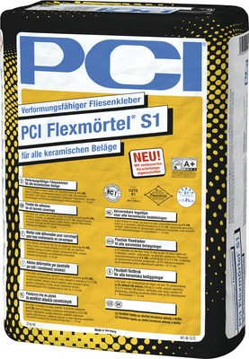 PCI Flexmörtel® S1 verformungsfähiger Fliesenkleber für alle keramischen Beläge grau C2TE-S1 20 kg 50382254
