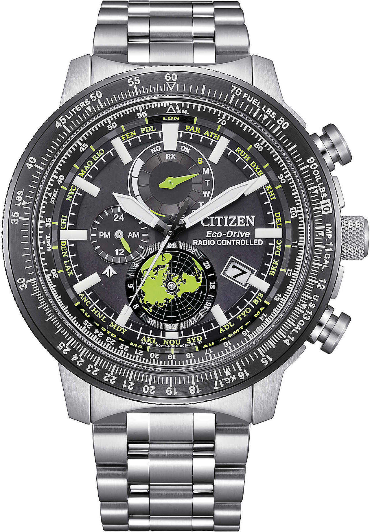 Chronograph Citizen Silber Mit Schraube Kollektion Promaster - mann