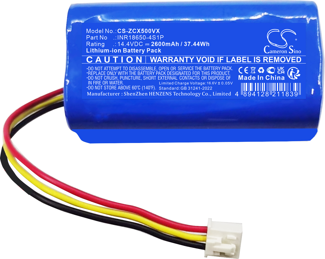 TECHTEK Akku Kompatibel mit [EZIclean] Aqua connect S200, Aqua connect S250, Aqua connect X500, Aqua connect X550, Aqua connect X600, Aqua connect X6