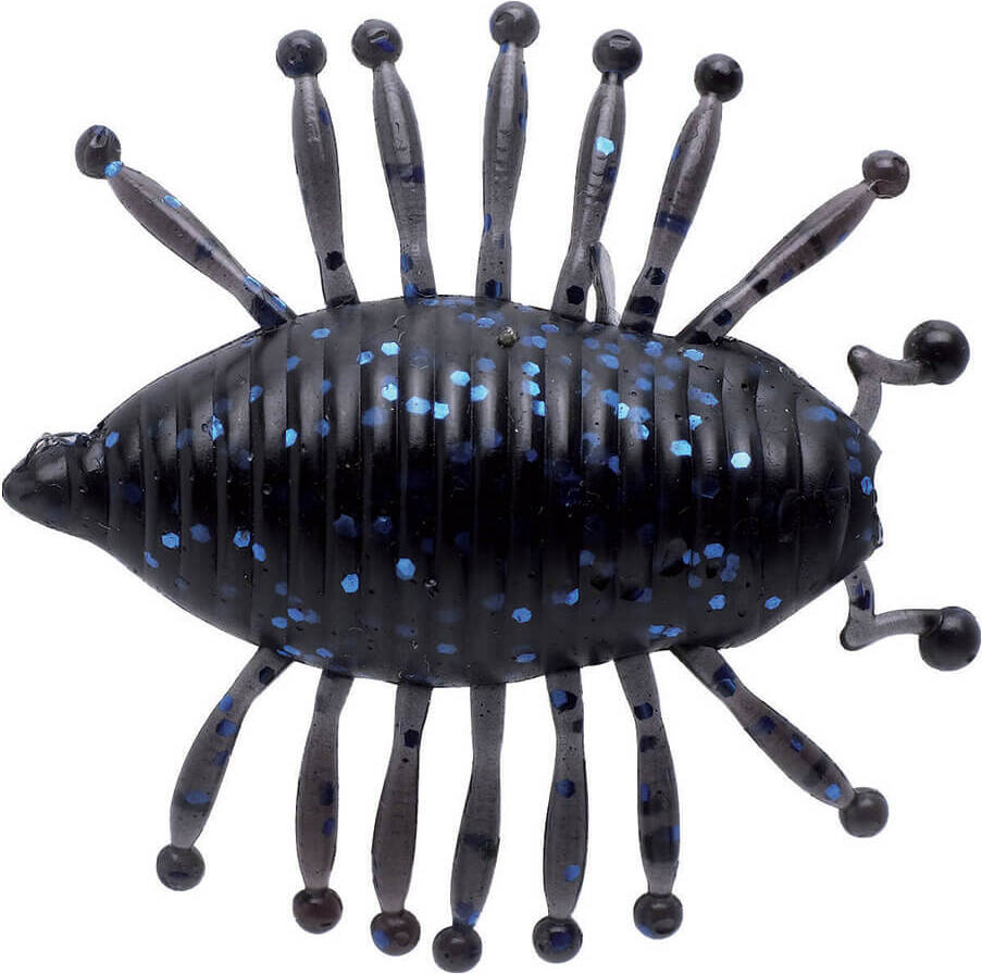 Illex Gambit Woodlouse Kellerassel 3cm 6Stk. Black/W/Blue IL-79799