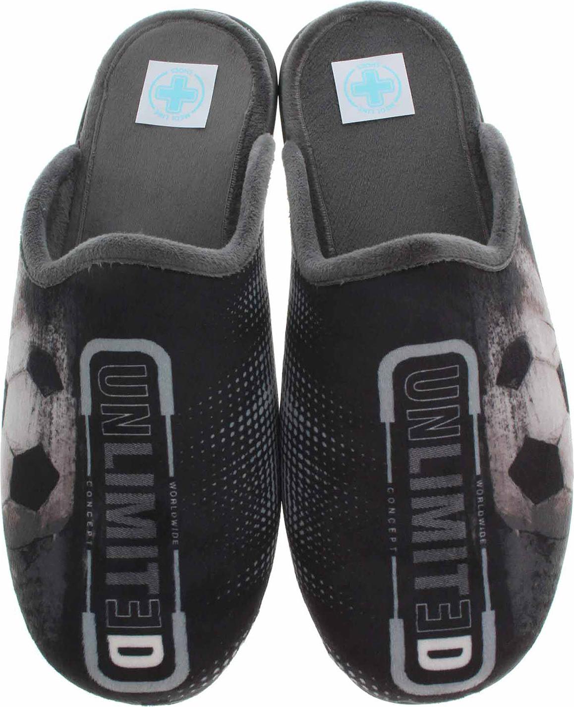 Herren Hausschuhe Medi Line 1507-025 negro 44
