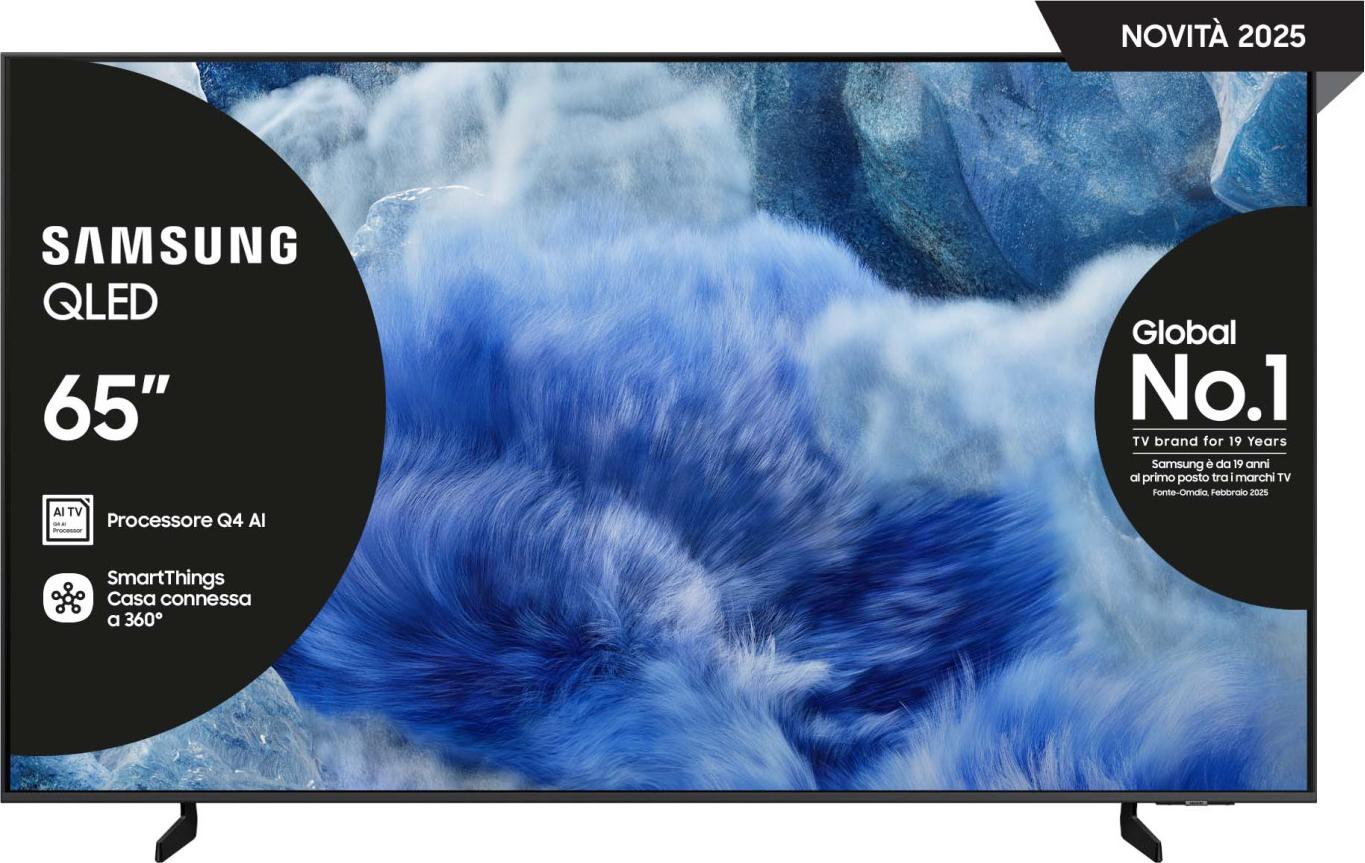Samsung QE65Q8FAAUXZT, 165,1 cm (65"), 3840 x 2160 px, QLED, Smart TV, Wi-Fi, Šedá