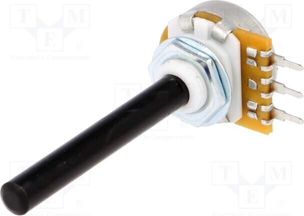 TNE 1x Potentiometer: 1-Drehung 20% 0,4W 10k 6mm ar THT Potentiometer 1 Umdrehung, _1GH_PC20BU-10K-LIN