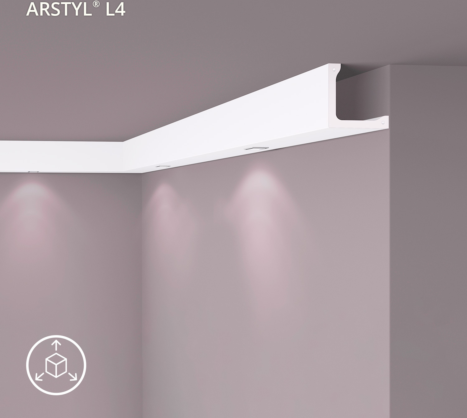 NMC L4 ARSTYL Abdeckleiste Zierleiste Eckleiste Stuckleiste 2 m