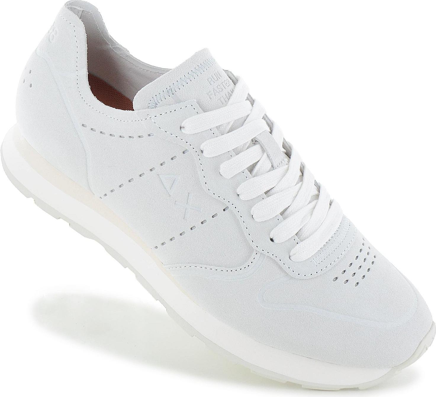 BUY SHOES SUN68 Tom Raw Edge Suede - Herren Sneakers Schuhe Grau-Weiß Z36103-01 , EU 41