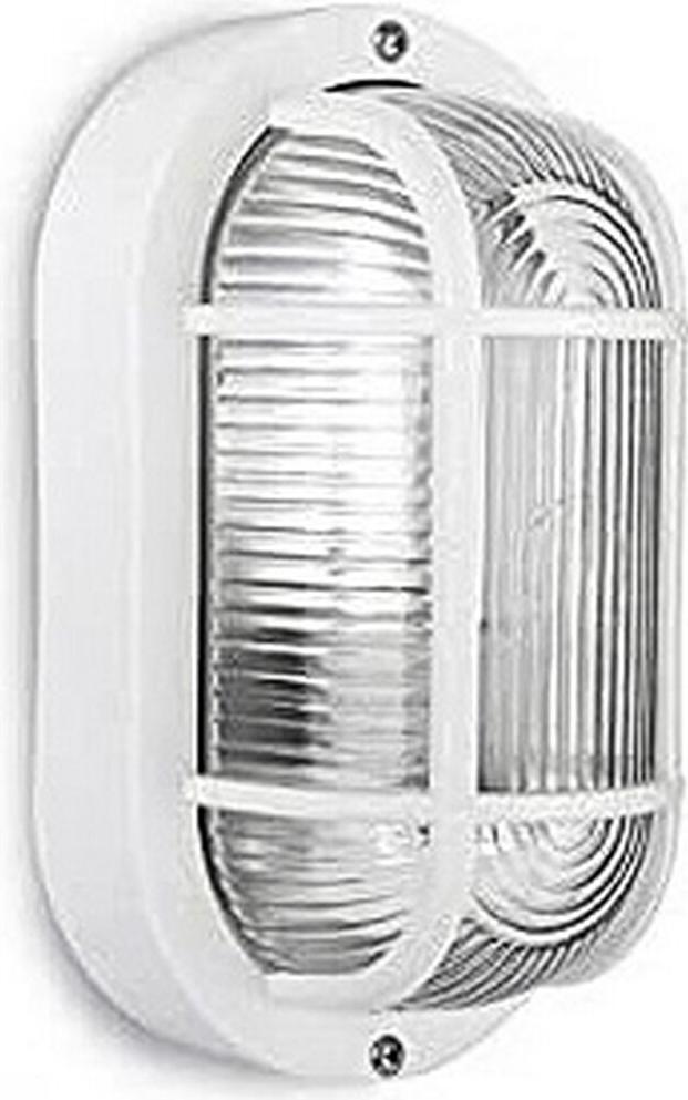 Edm Tarragona Oval Ip54 E27 20 Cm 40w Wandleuchte Weiß Weiß One Size 34350