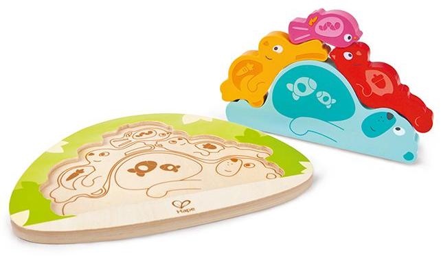 Hape Tierformenpuzzle - Holzspielzeug - bunt und langlebig 4,68