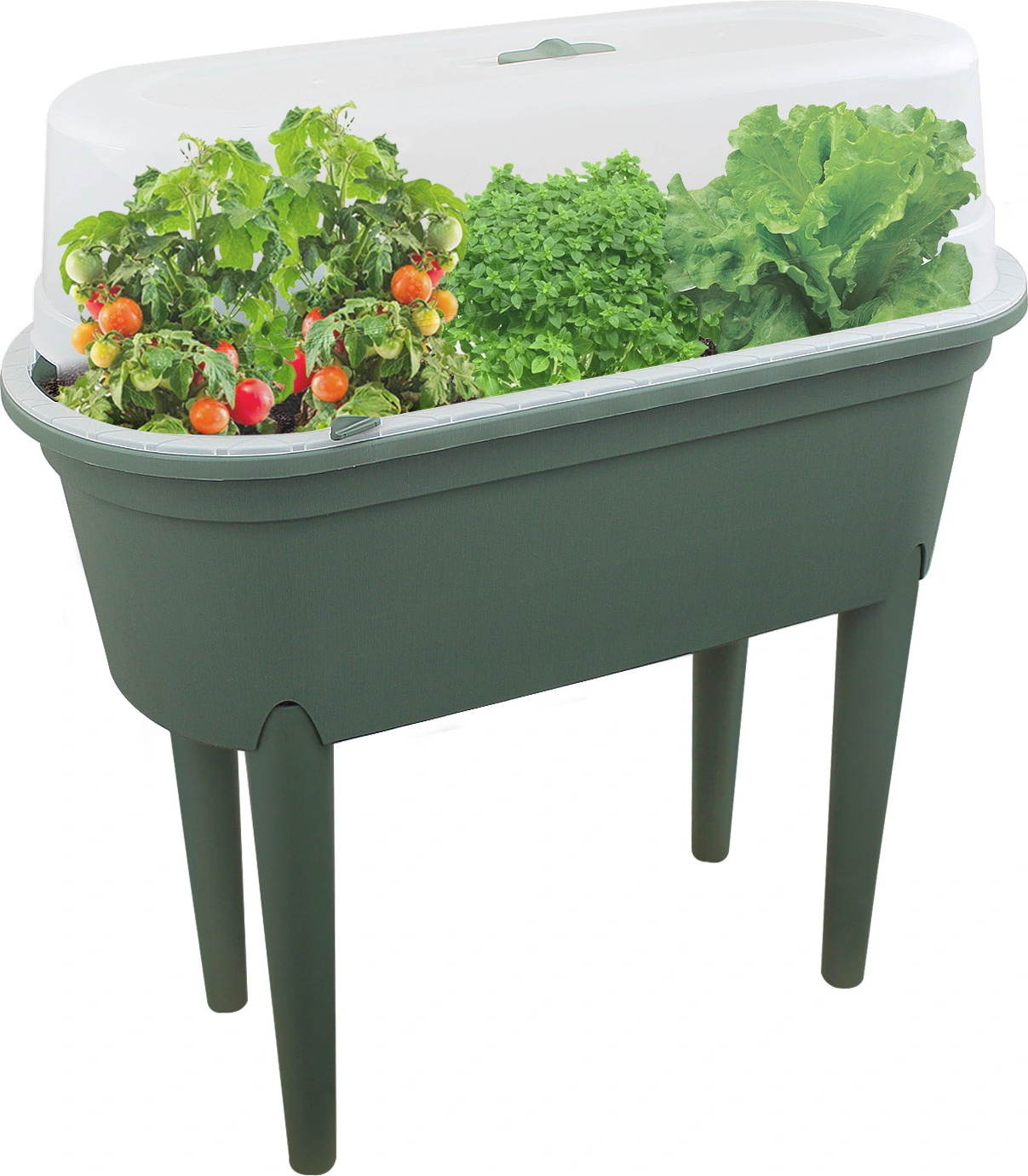 Unbekkant Growbox auf Beinen – Grün – 77 x 40 x 83 cm