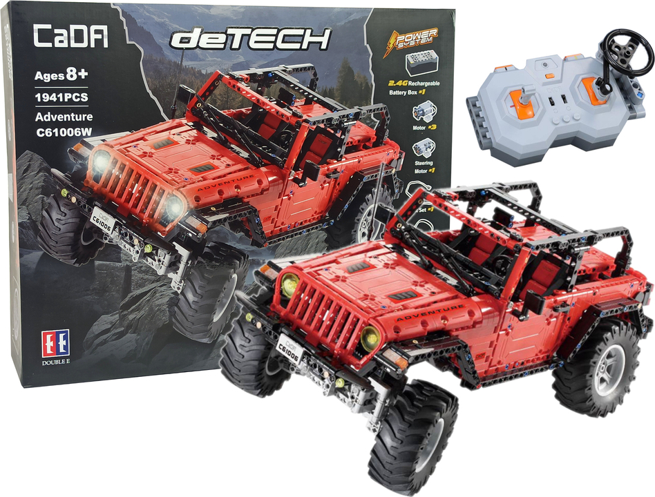 Bauklötze Ferngesteuertes Geländewagen Rot Cada 1941 Elemente