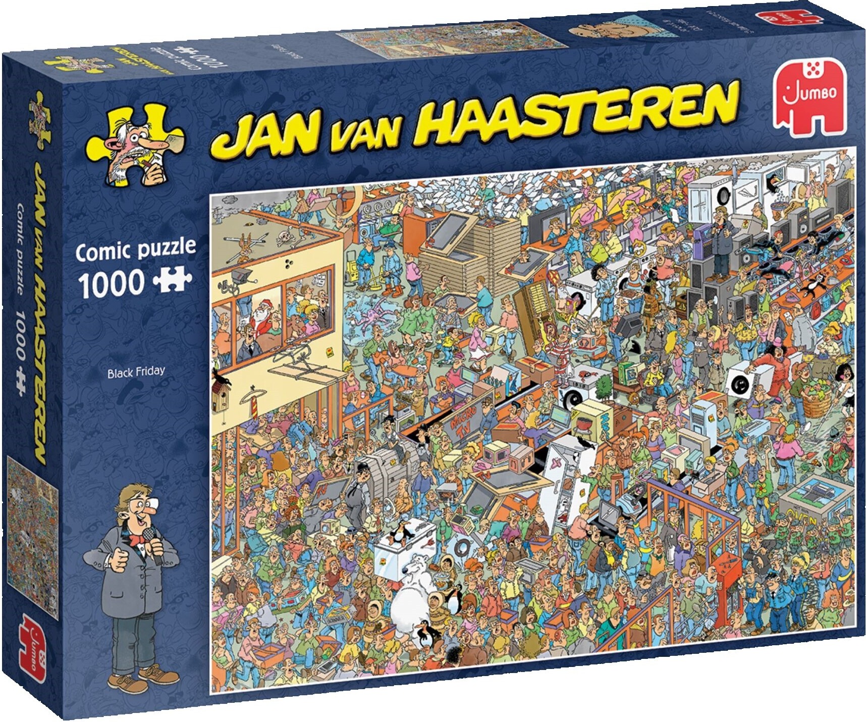 Jumbo Spiele 1119801829 Jan van Haasteren schwarzer Freitag 1000 Teile Puzzle