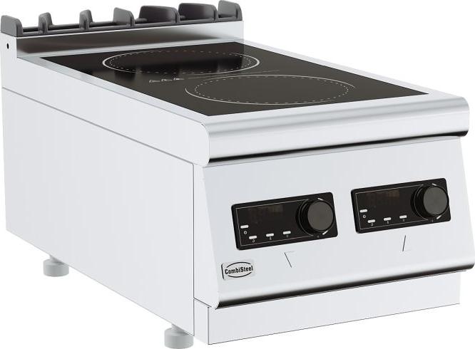 Elektrická indukčná varná doska Combisteel s 2 platňami a 230 V