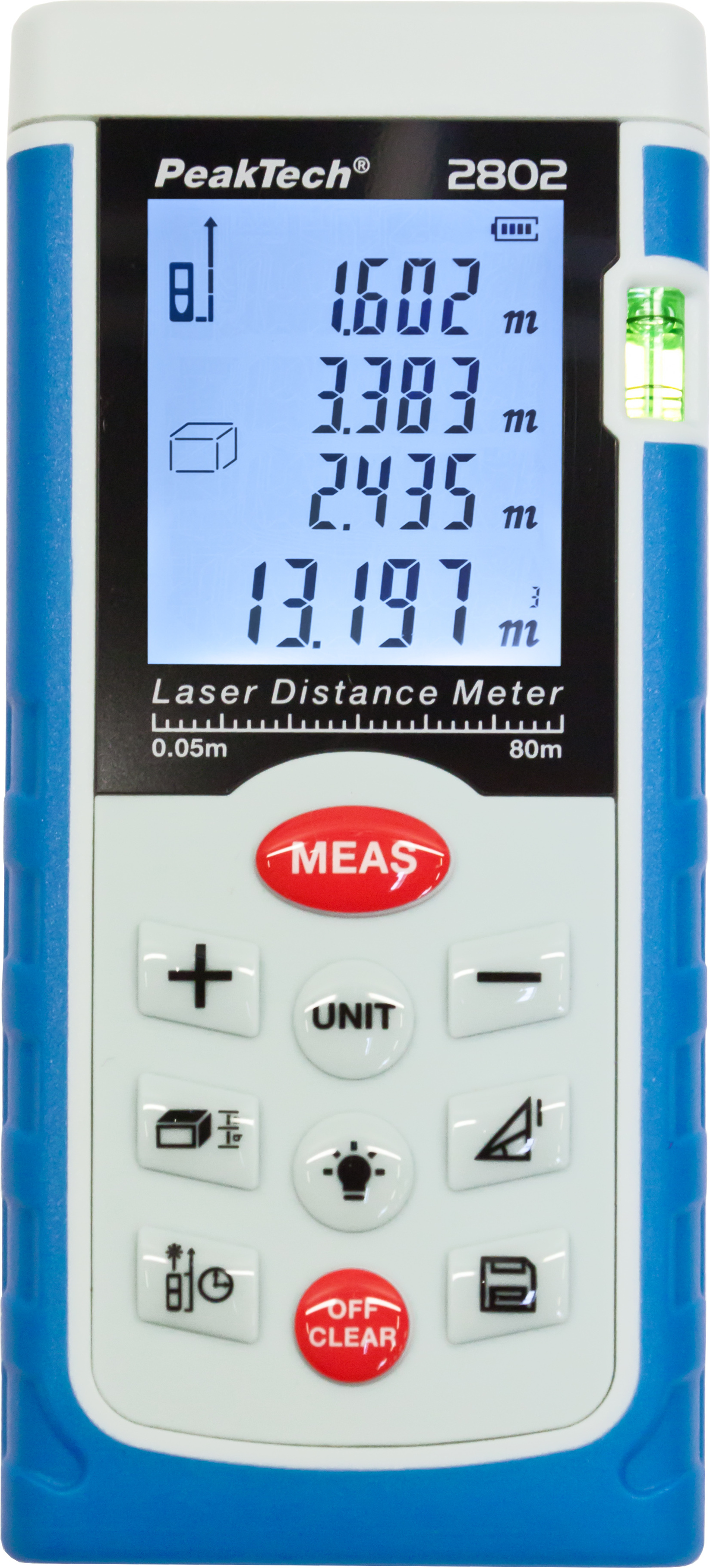 PeakTech P 2802 - Laser-Entfernungsmessgerät 0,05 É 80 m