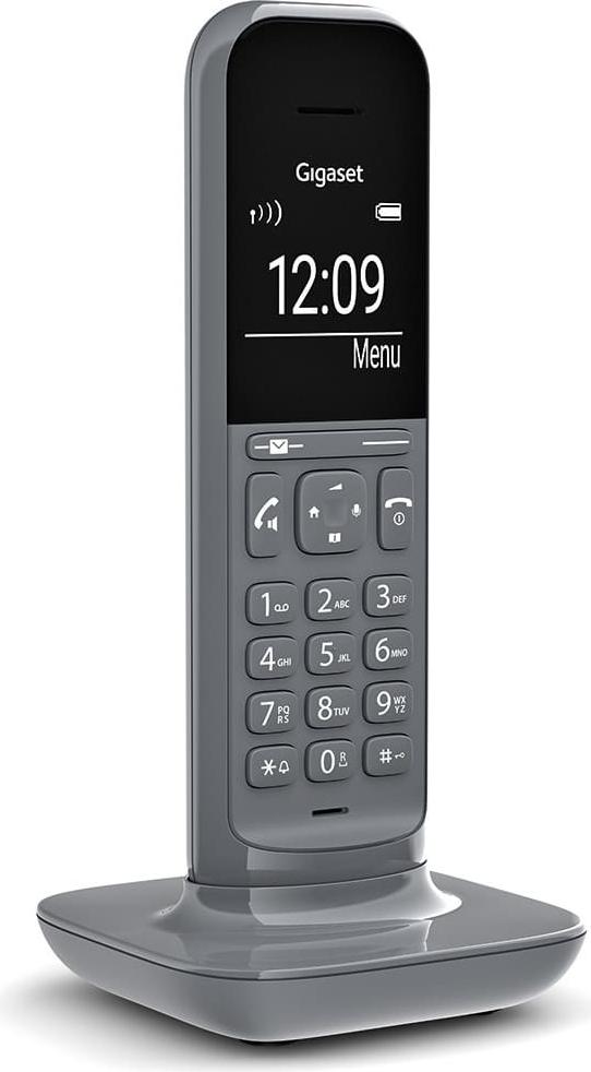 Gigaset CL390 Analoges DECT-Telefon mit Anruferidentifikation grau S30852-H2902-D203