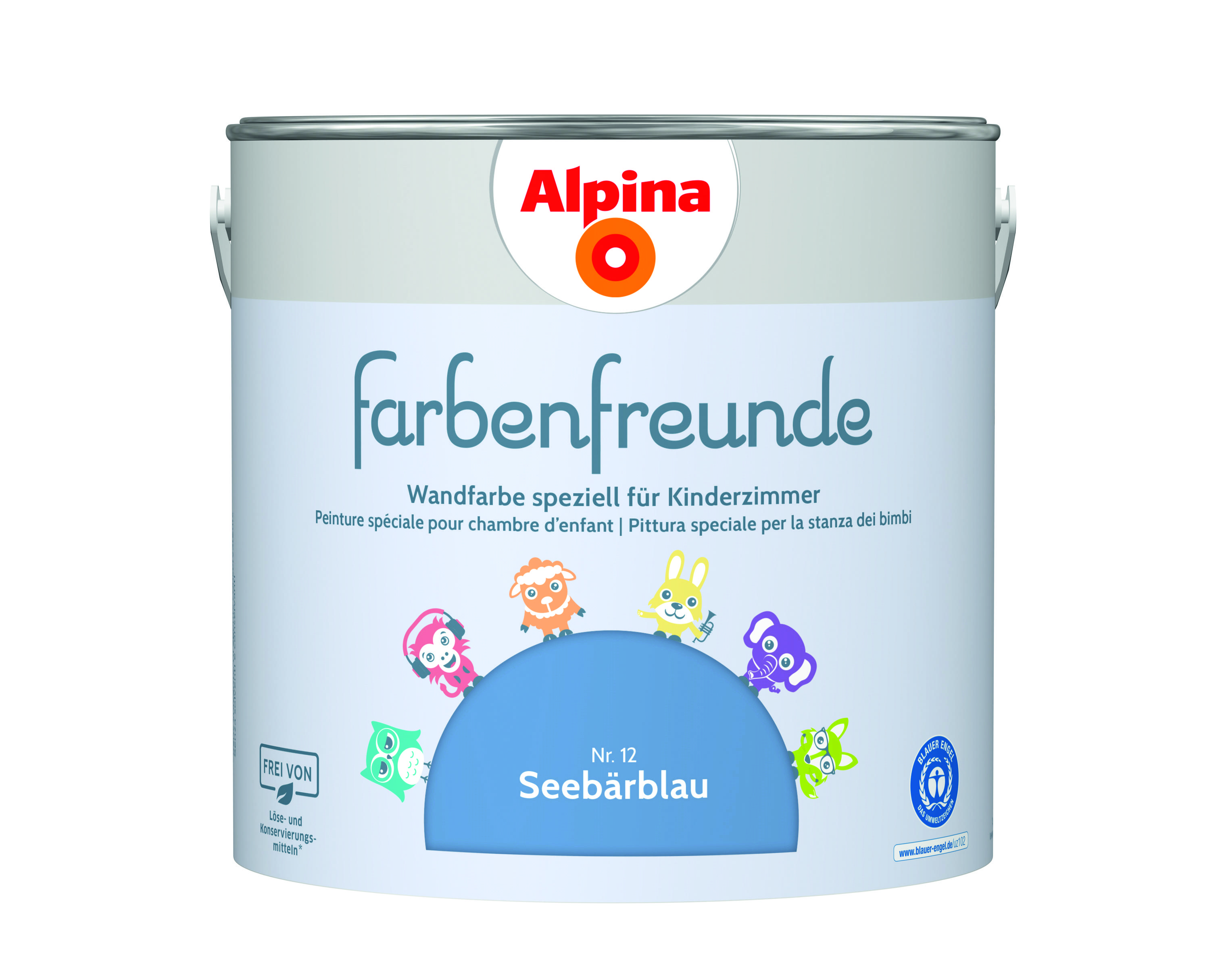 Alpina Farbenfreunde Nr. 12 Seebärblau 2,5 Liter matt 914033