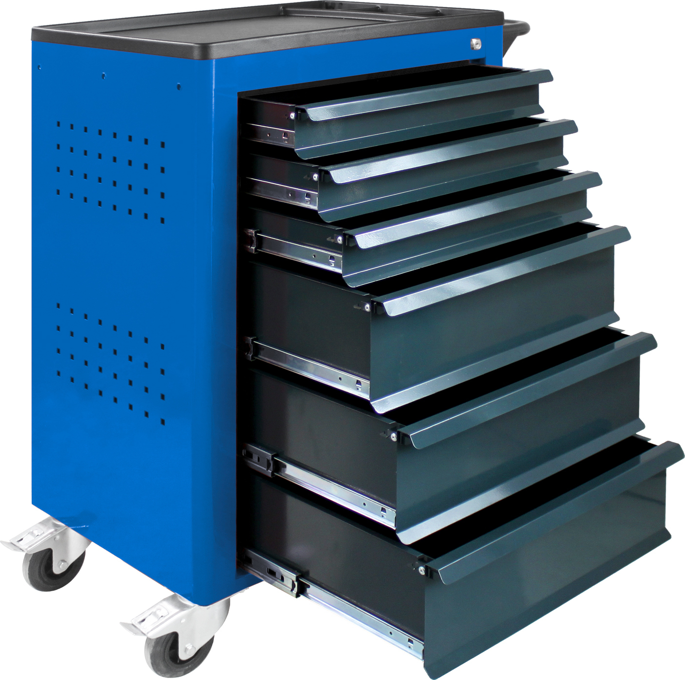 Werkstattwagen Cheetah | 6 Schubladen | HxBxT 96x61x45cm | Enzianblau