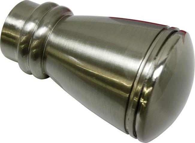 Gardinia Endknopf Siro zu Stilprogramm Chicago, Ø 20 mm edelstahl-optik 10011166