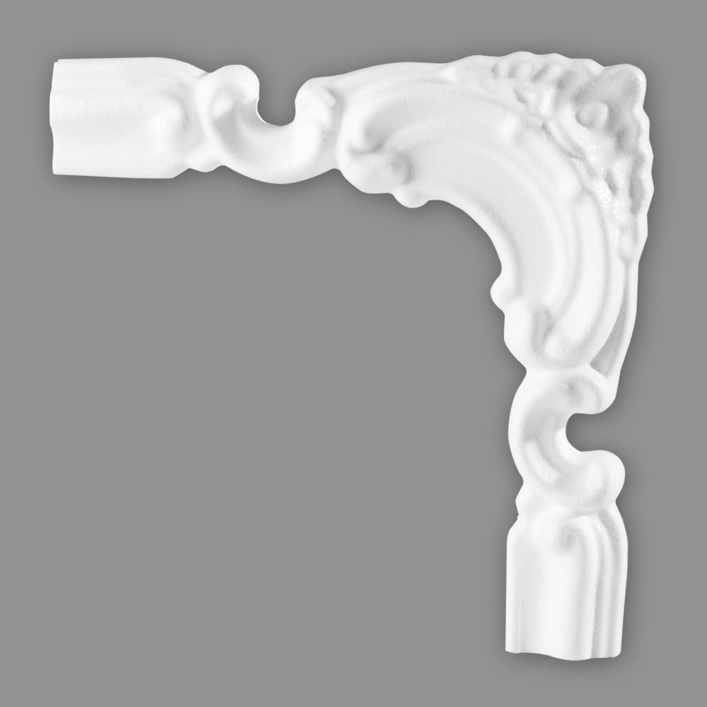 Sachex HOMESTAR Zierleiste Viertelbogen BU 40 D (4 Stück), zu Zierleiste U 40, 16242