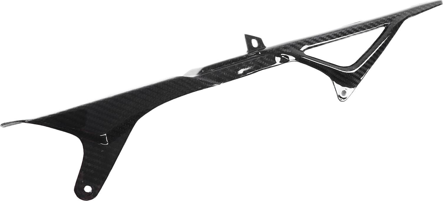 Gistuch Motorrad-Kettenschutz, echte 3K-Kohlefaser, lange Modifikation, Ersatz für MT-09 2017-2018