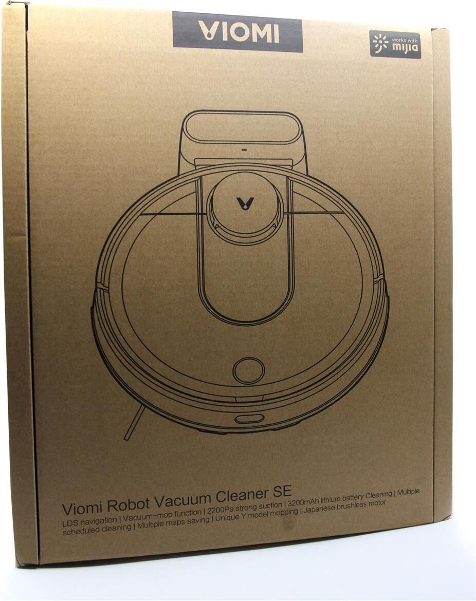 VIOMI Robot Vacuum Cleaner SE Saug- und Wischroboter (Saugleistung 2200Pa, 130min Akkulaufzeit, 300ml Staub-/200ml Wasser-Kombitank, Autom. Route, App-/Sprachsteuerung) Weiß/Champagne V300003