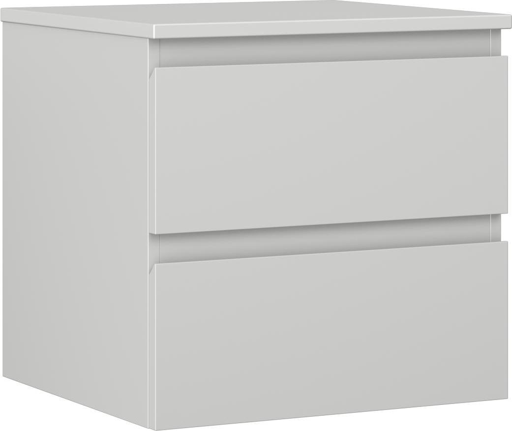Mexen Orio Badezimmerschrank 50 cm mit Arbeitsplatte, 2 Schubladen, grau matt - 91A10-05047-2-BFFC62