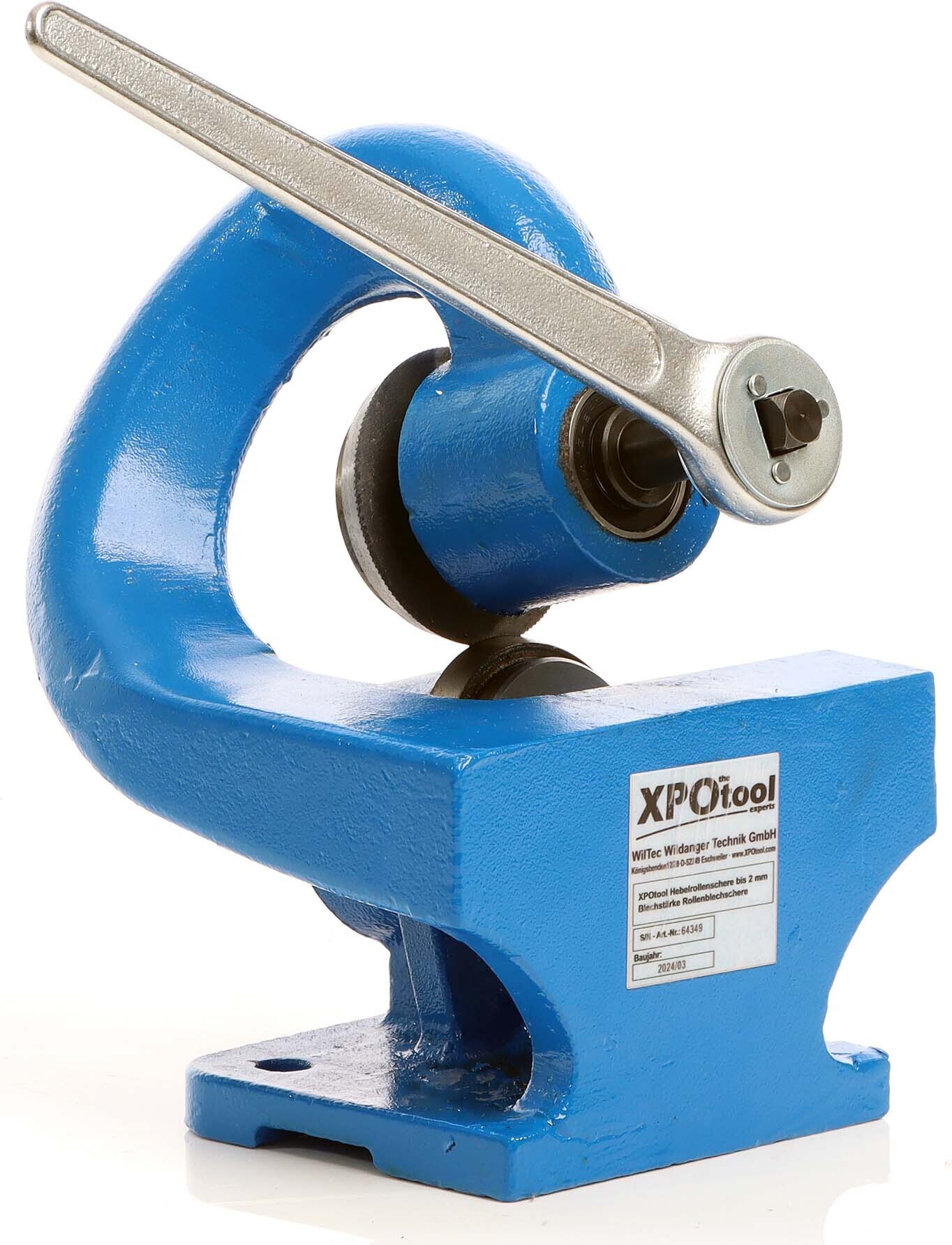 XPOtool Hebelrollenschere bis 2 mm Blechstärke Rollenblechschere Blechschere für Blecharbeiten 64349