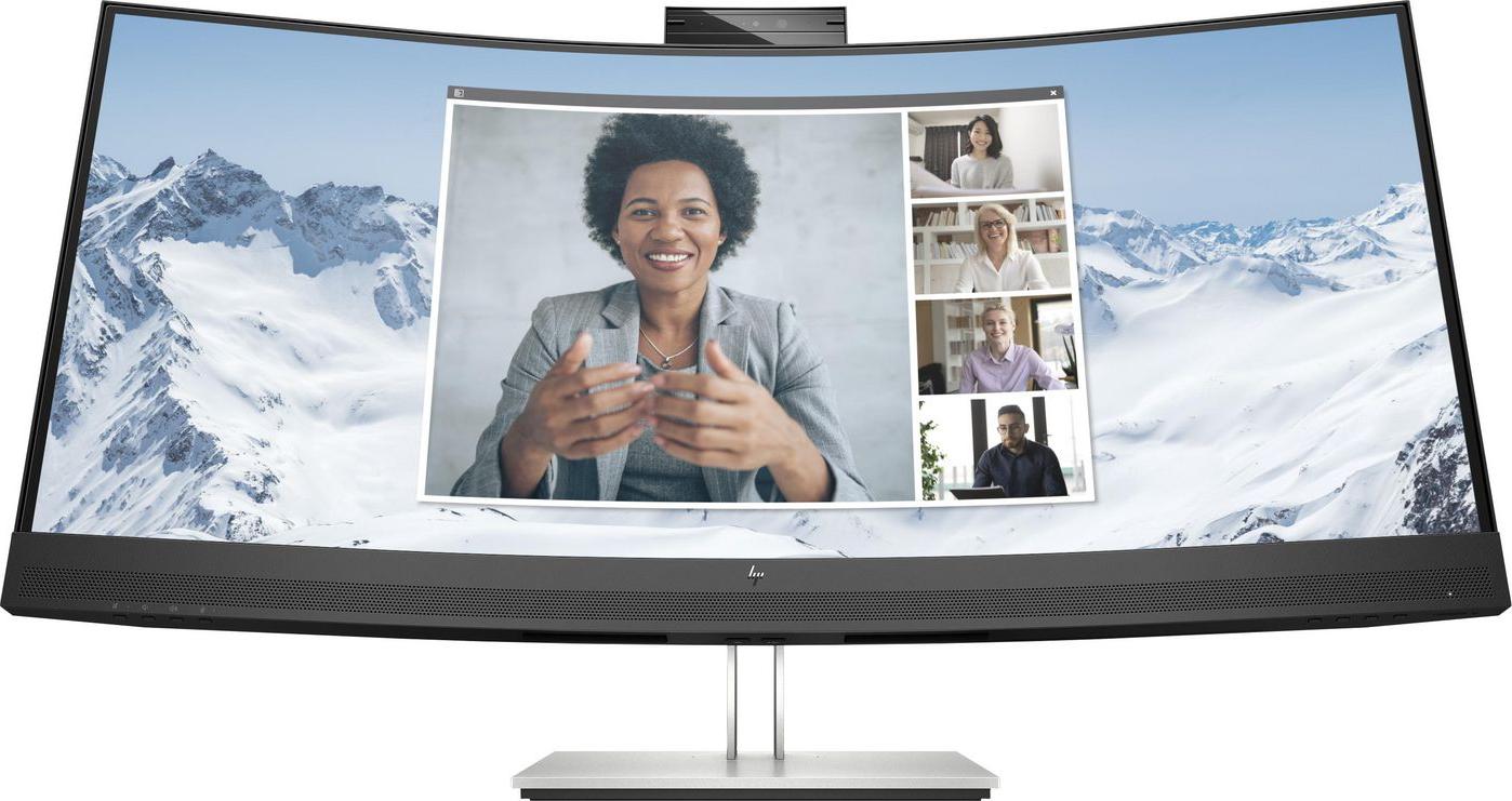 HP E-Series E34m G4 WQHD Curved USB-C Conferencing Monitor, 86,4 cm (34"), 3440 x 1440 px, Wide Quad HD, LCD, 5 ms, Čierna