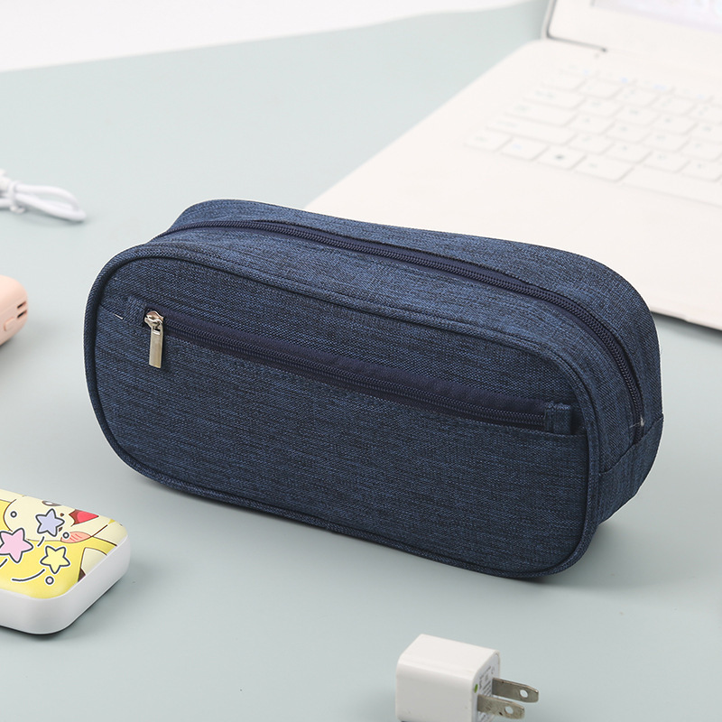 INF Multifunktionaler Tech Organizer Beutel für Festplatten, Kabel & Zubehör Navy blau 322936