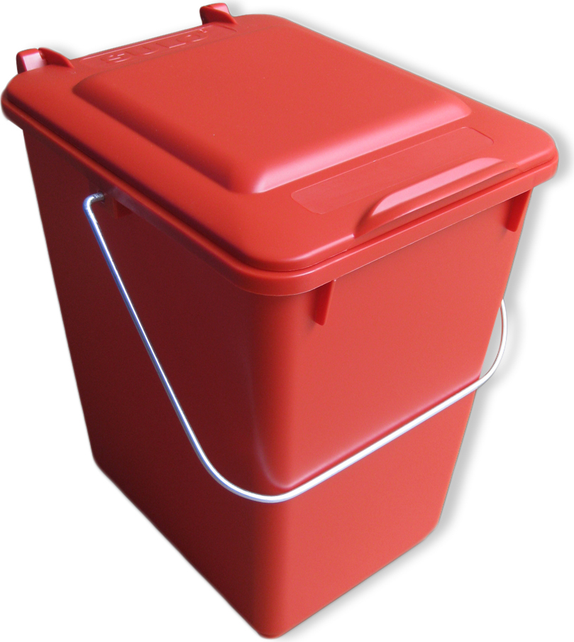 SULO Mülltonne, Mülleimer, Vorsortierer Bioboy Abfalleimer 10 Liter rot (10 Sulo rot)