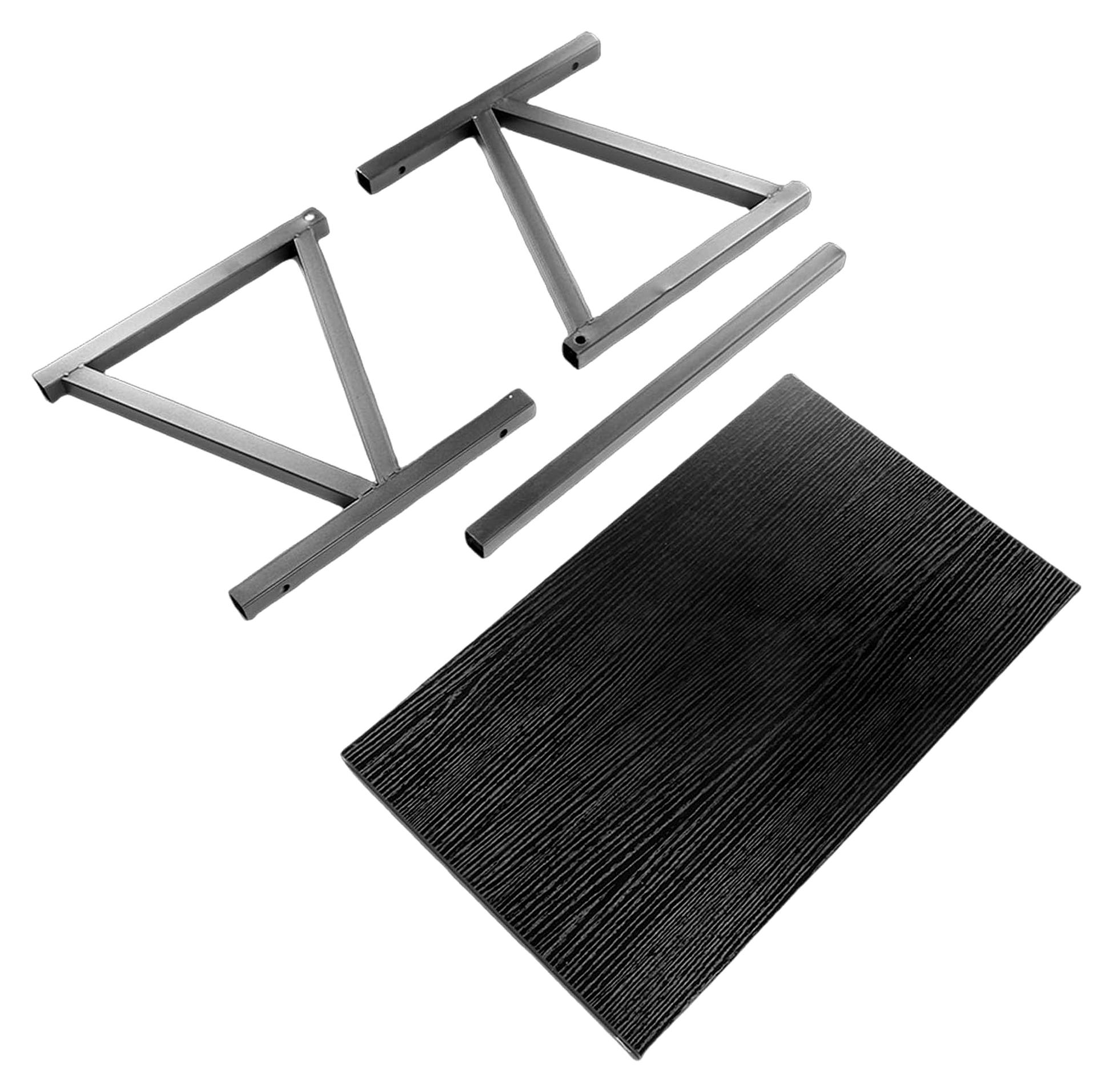 Markenlos 2-lagiges Lagerregal für die Küche, Thekenregal, Organizer für Mikrowellen, Robust, Verformungsfrei, Umweltfreundliches Material (Schwarz)