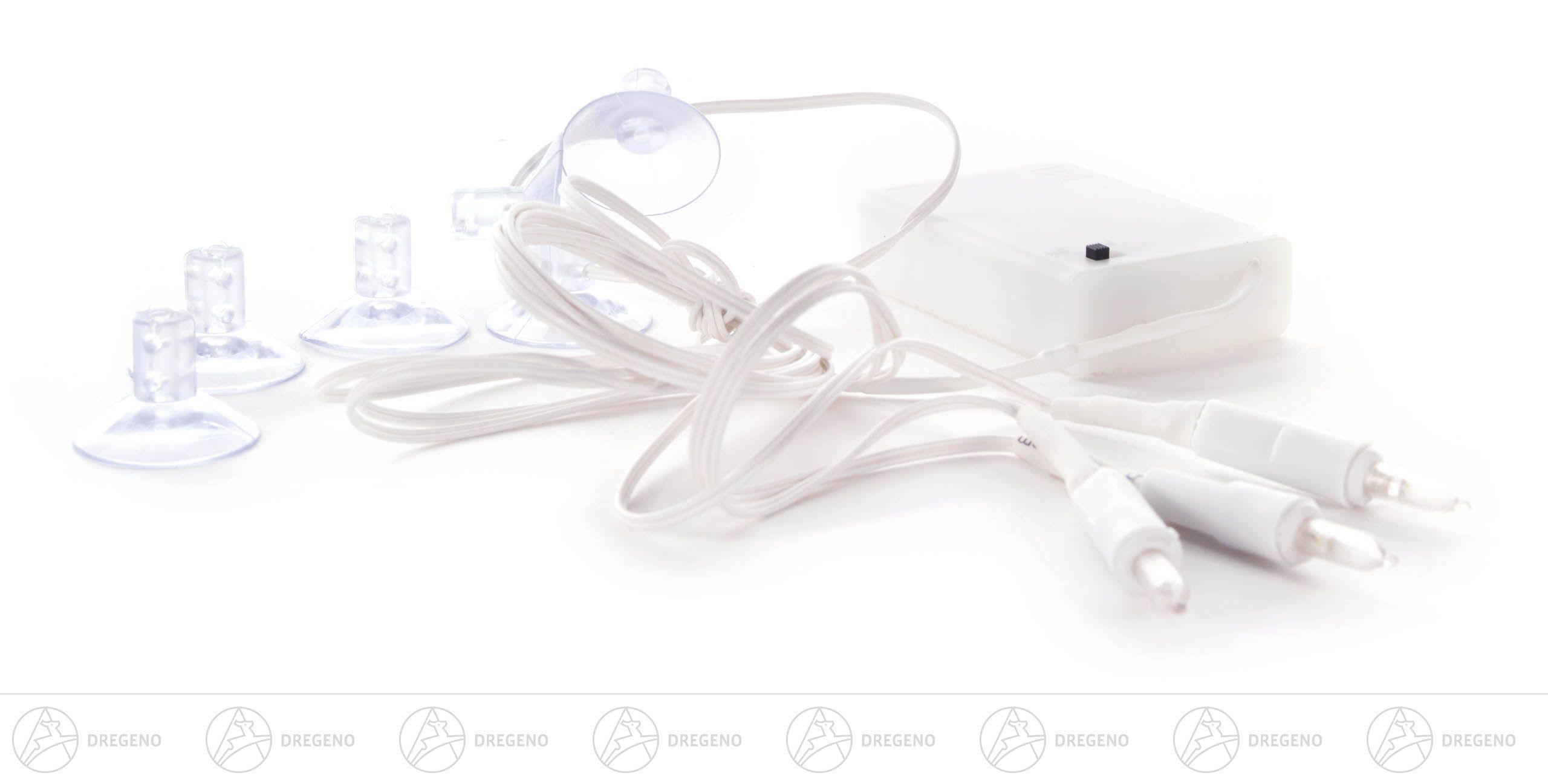 Dregeno Ersatzteile & Bastelbedarf LED Beleuchtungsset 3 Sterne inkl. Batterie NEU H15/42/3