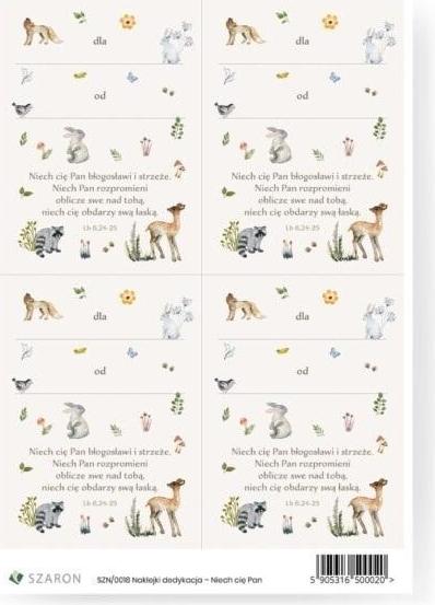 SZARON Widmungsaufkleber - Mögest du