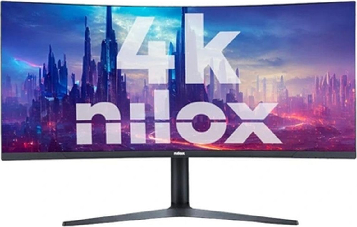Nilox MONITOR 34" NXM344KD11 ULTRAWIDE 4K CURVO 144HZ 2HDMI 2DP 1MS MMDIA, 86,4 cm (34"), 3440 x 1440 px, UltraWide Quad HD, LED, 1 ms, Čierna